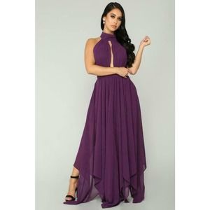 Fashion Nova Classy But Sassy Chiffon Maxi Dress